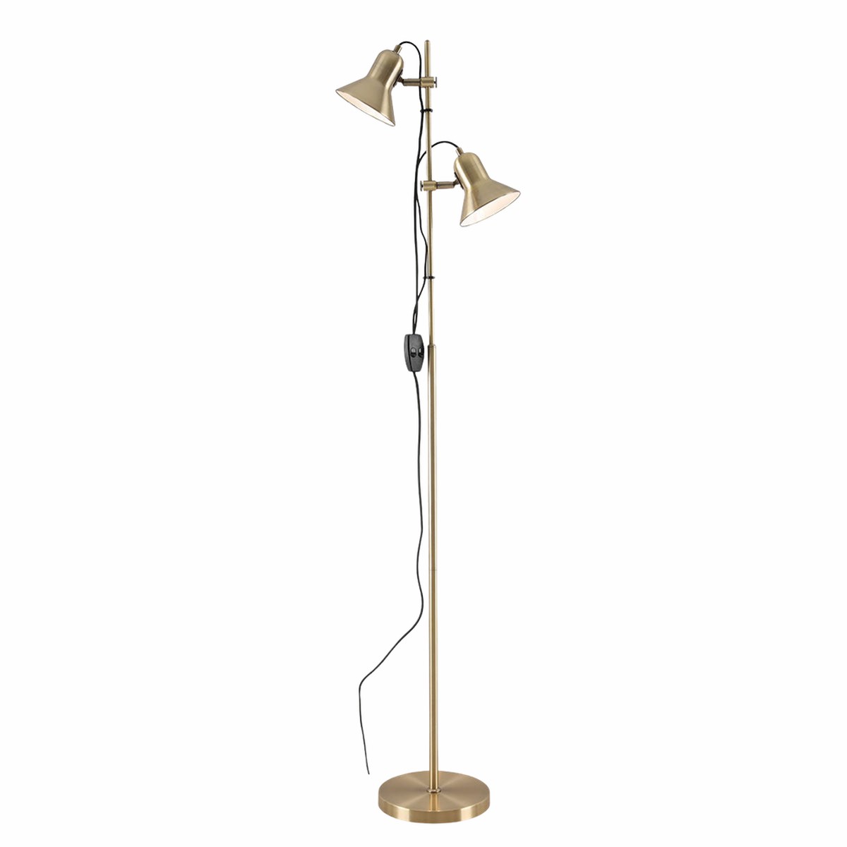 Telbix Corelli 2 Floor Lamp Antique Brass