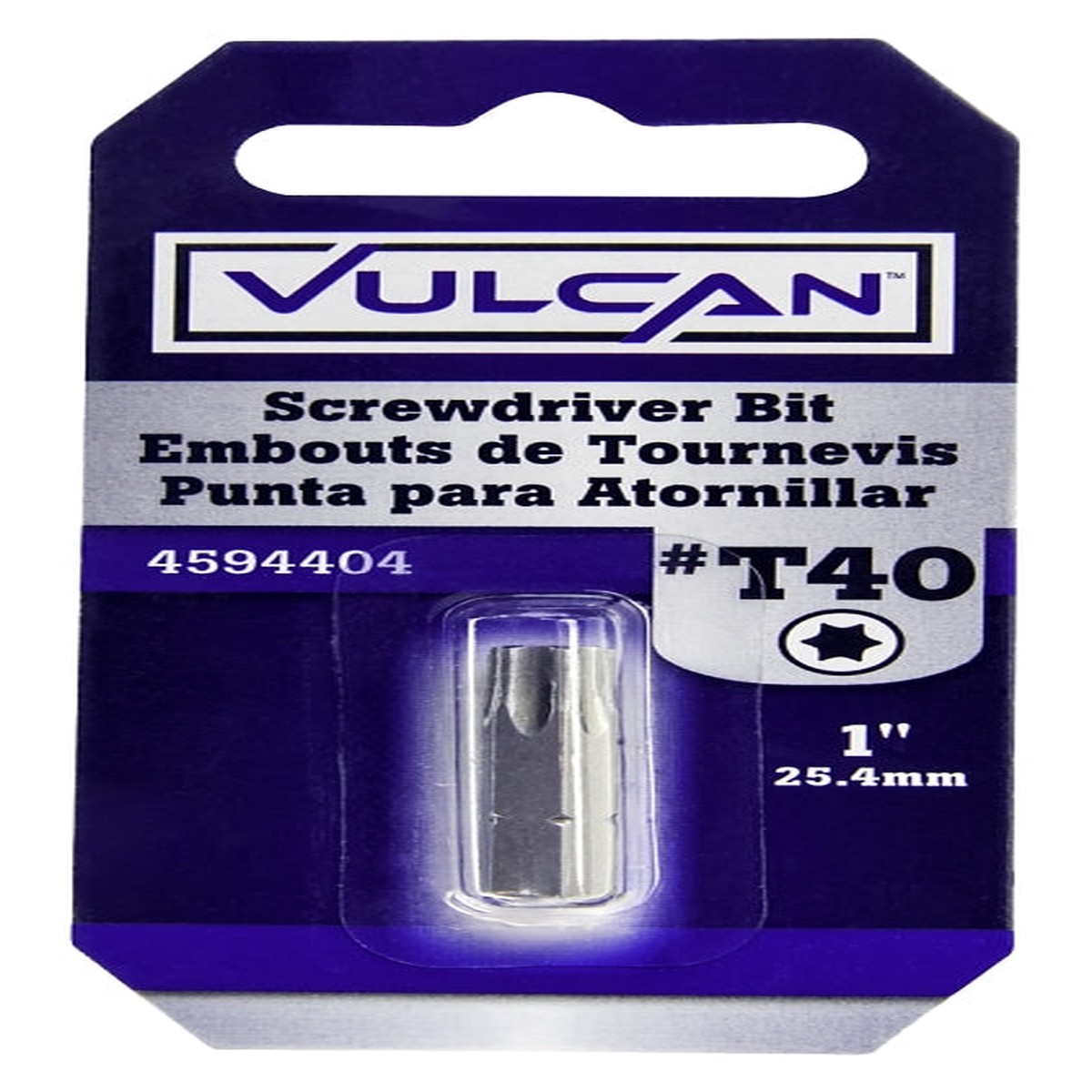 Vulcan 307831OR Screwdriver Bit Hex Shank S2 Chrome Molybdenum Steel