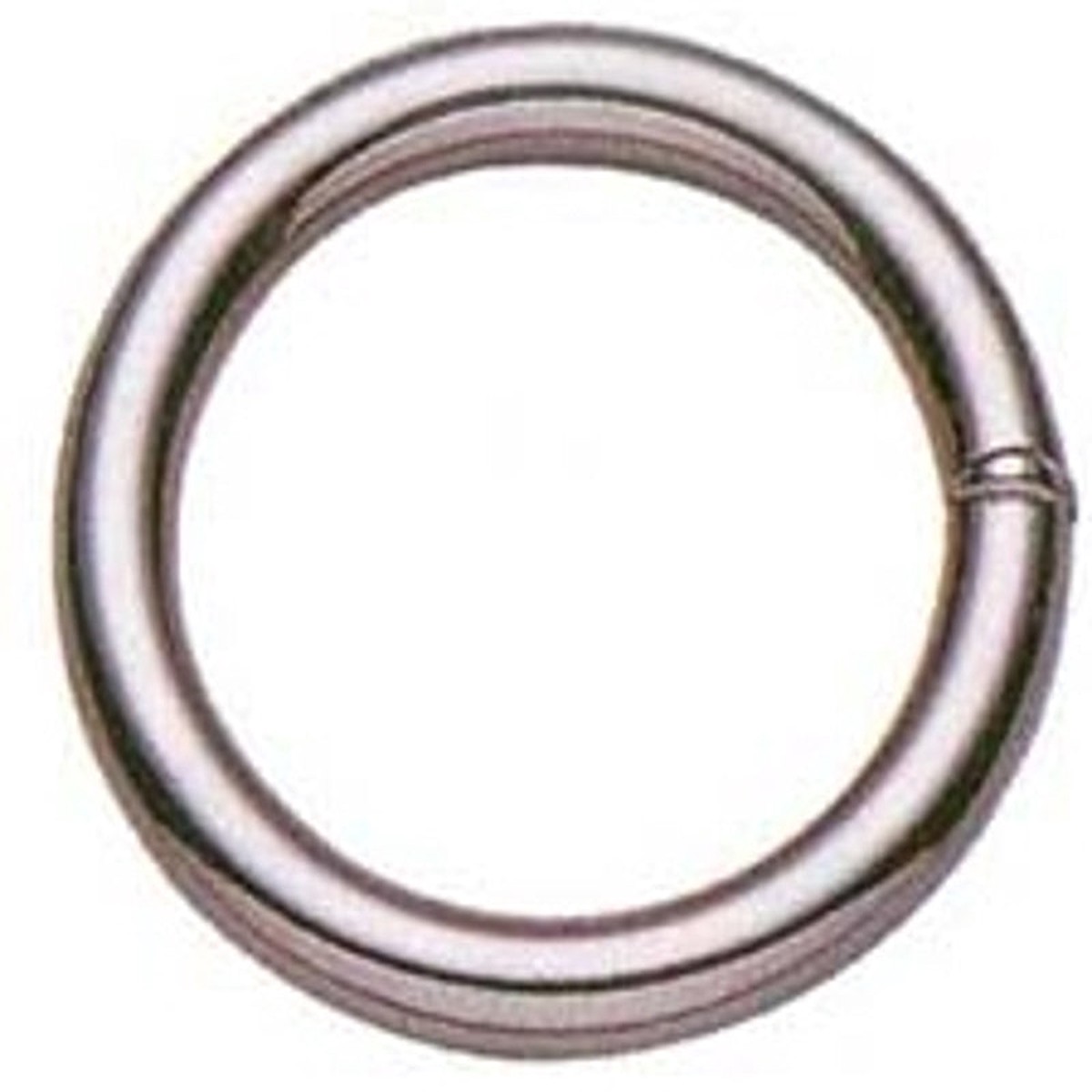 Baron 3-2 Welded Ring 2 in ID Dia Ring 3 Chain Steel Nickel-Plated Pack of 10