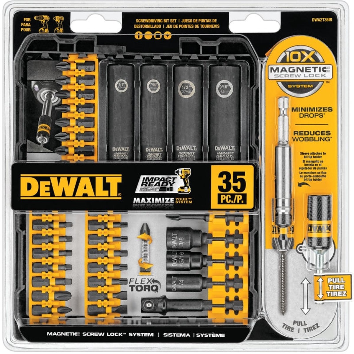 DEWALT DWA2T35IR Screwdriver Bit Set Steel