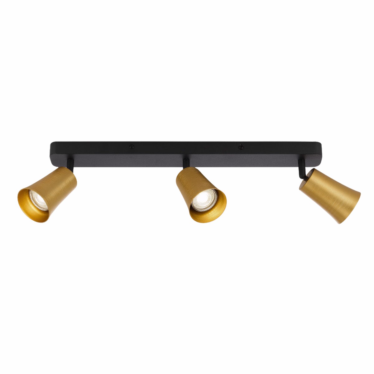 Telbix Alvey 3 Lights Spot Bar Gold Black