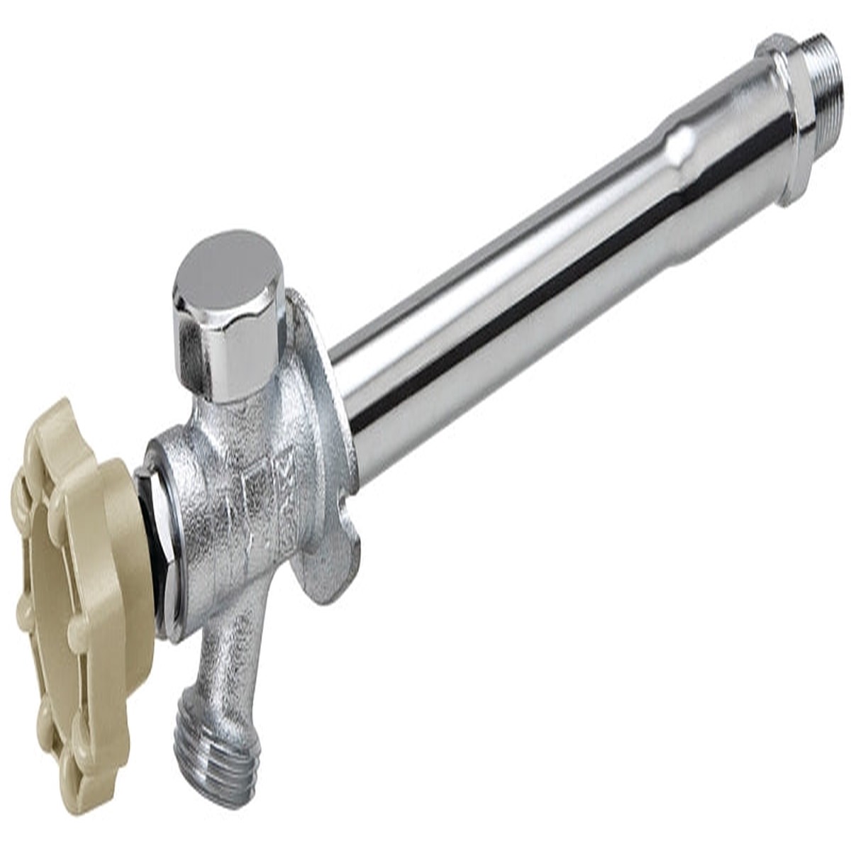 B K 104-829HC Anti-Siphon Frost-Free Sillcock Valve 12 in L 12 x 34 in MPT x Hose 125 psi Brass Body Chrome