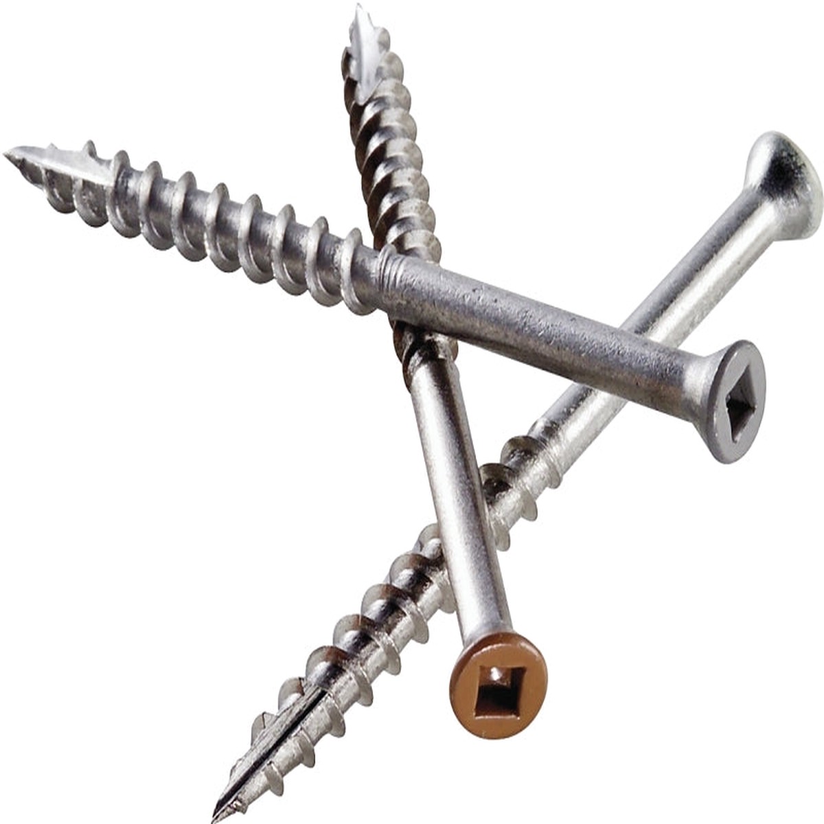 Simpson Strong-Tie S07C225FBP Deck Screw 7 Thread 2-14 in L Coarse Thread Trim Head Square Drive 100PK