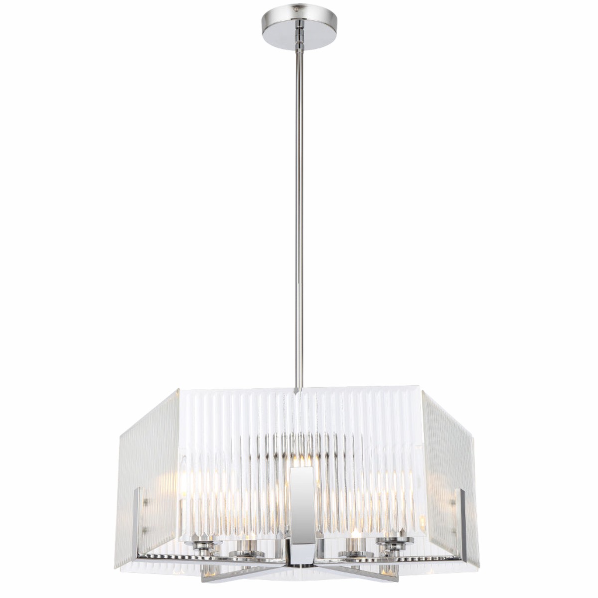 Telbix Pelion 5 Light Pendant Chrome