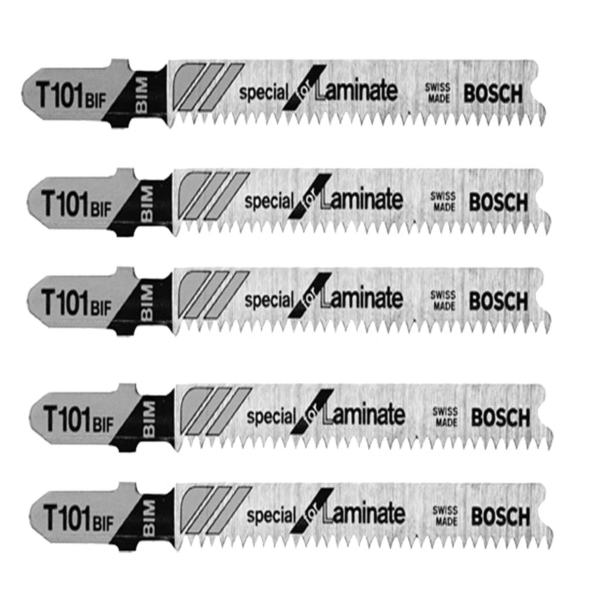 Bosch T101BIF Jig Saw Blade Set 3-Piece Bi-Metal Pack of 5