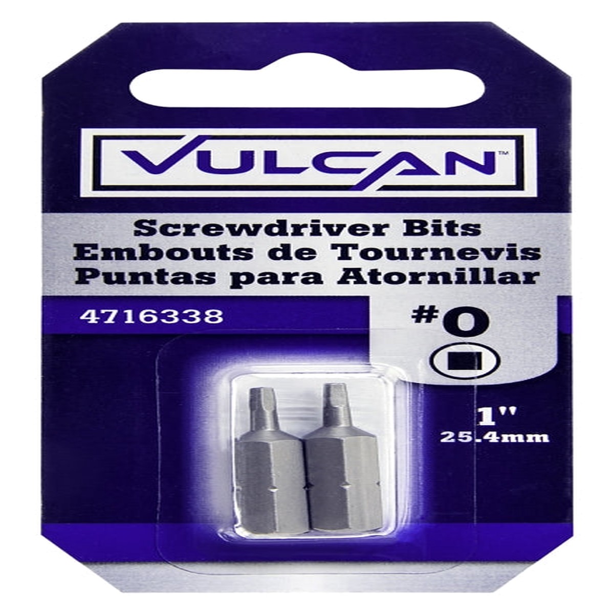Vulcan 305382OR Screwdriver Bit S2 Chrome Molybdenum Steel