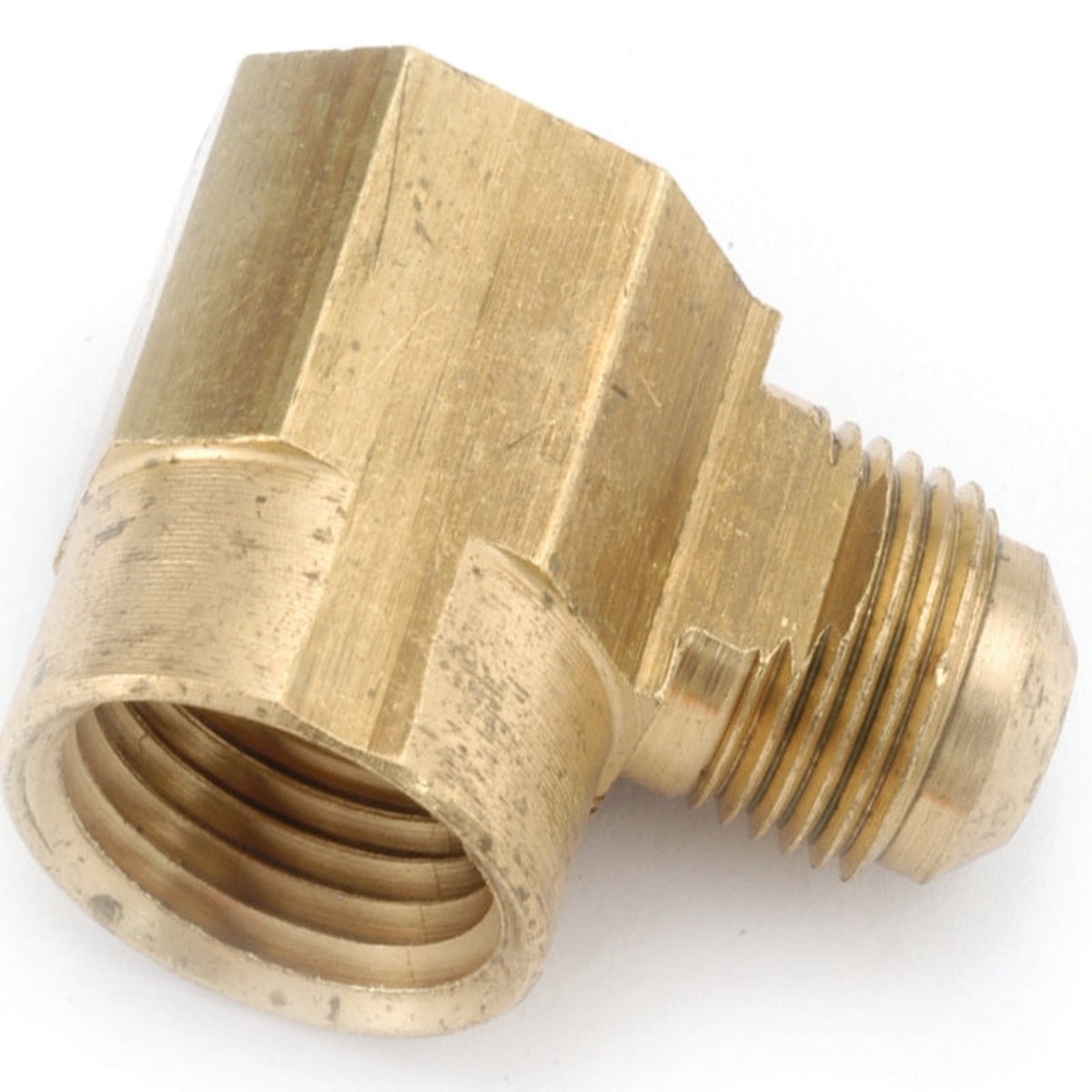 Anderson Metals 754050-0812 Tube Elbow 12 x 34 in Flare x Female 90 deg Angle Brass 750 psi Pressure Pack of 5
