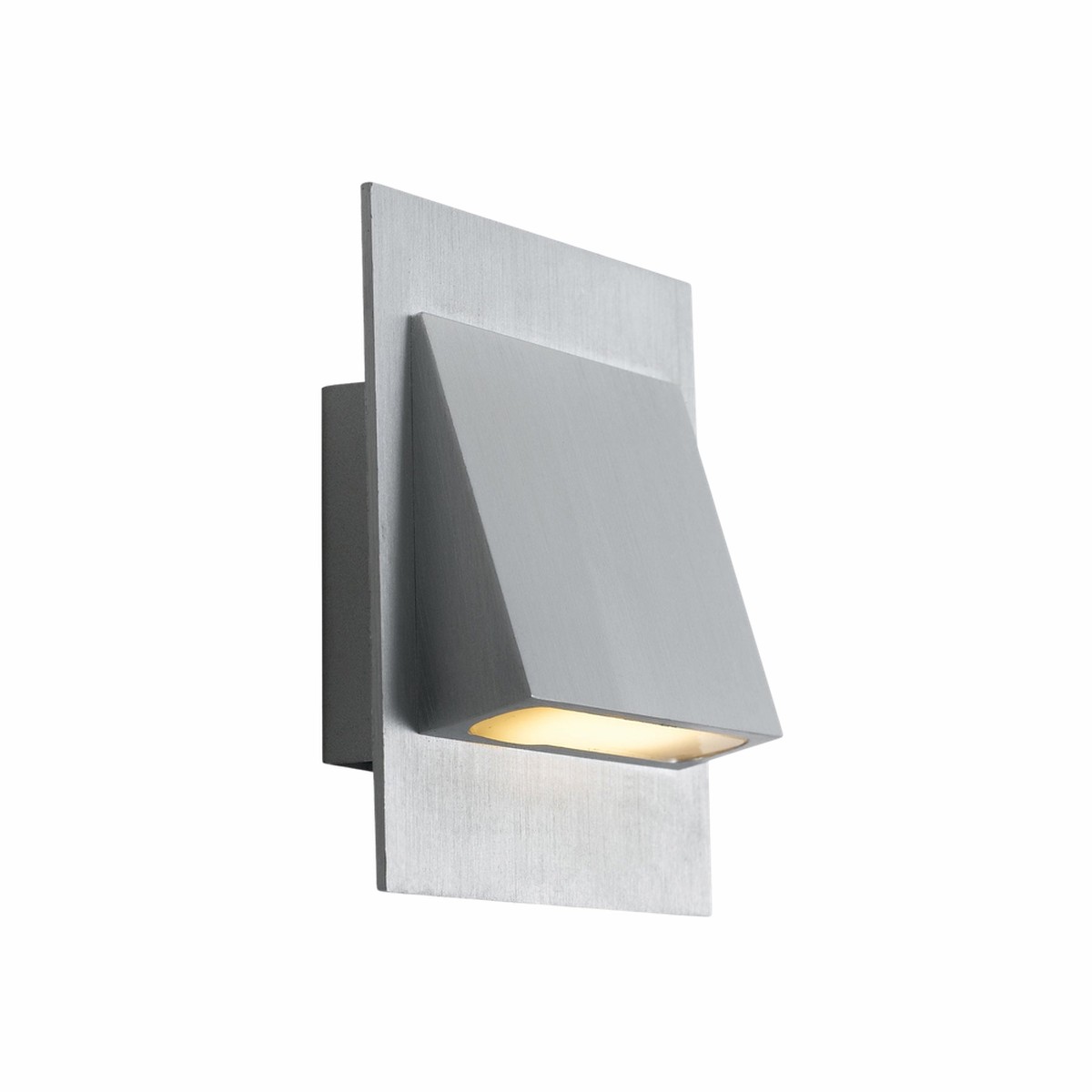 Telbix Brea Square Stair Light Aluminium 3000K