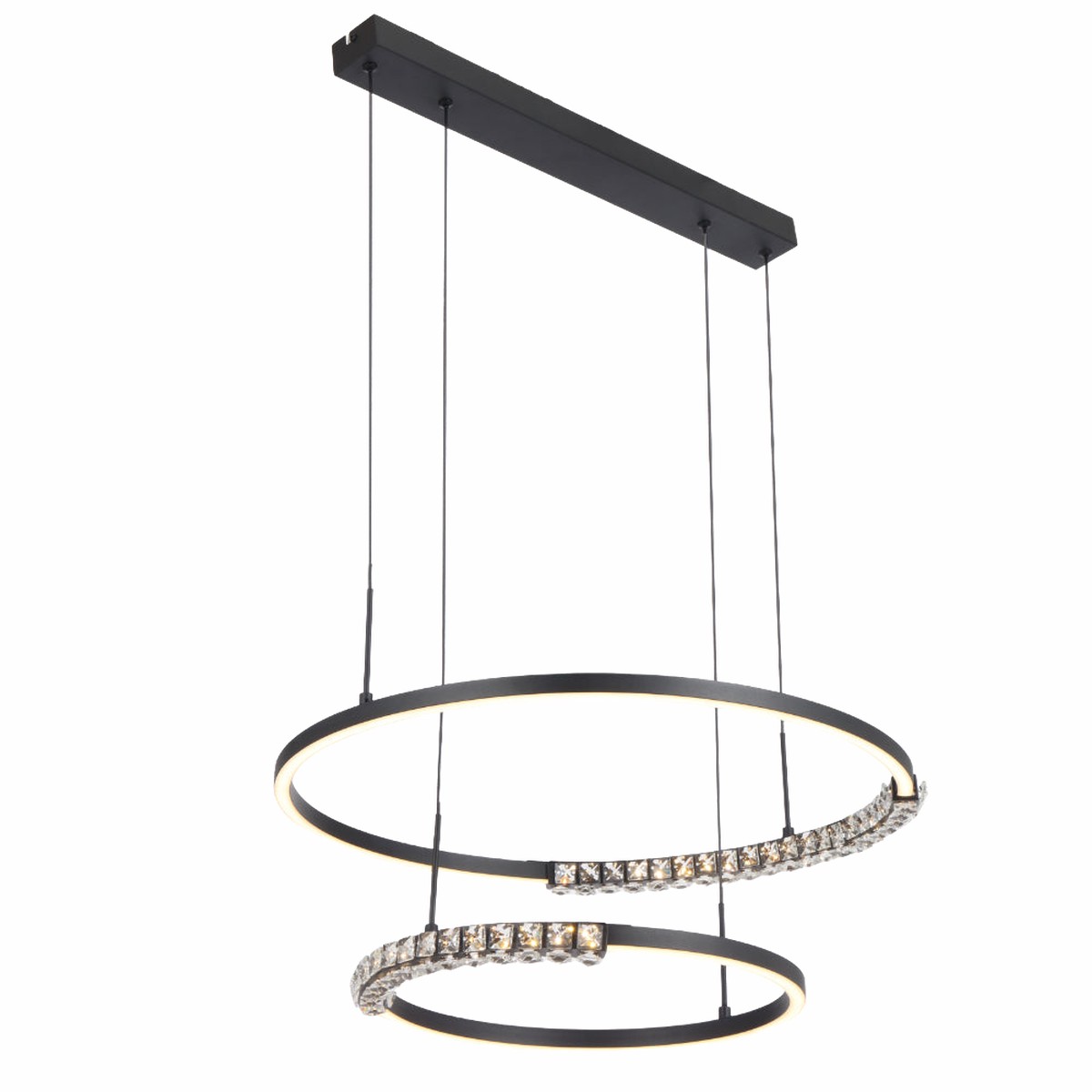Telbix Brera 2 Tier Pendant Black