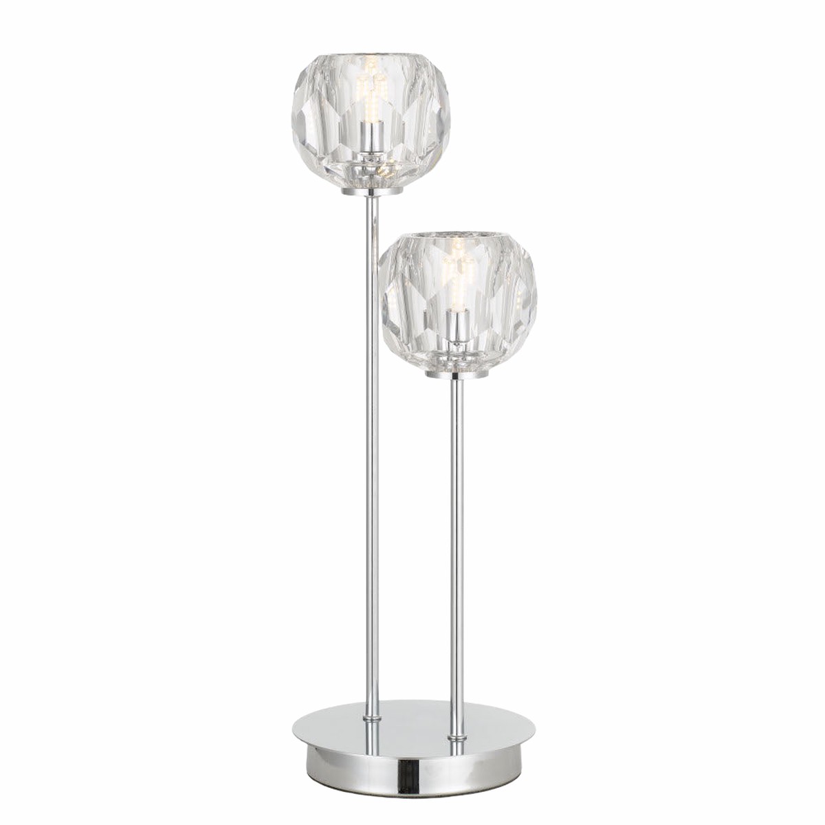 Telbix Zaha 2 Table Lamp Chrome