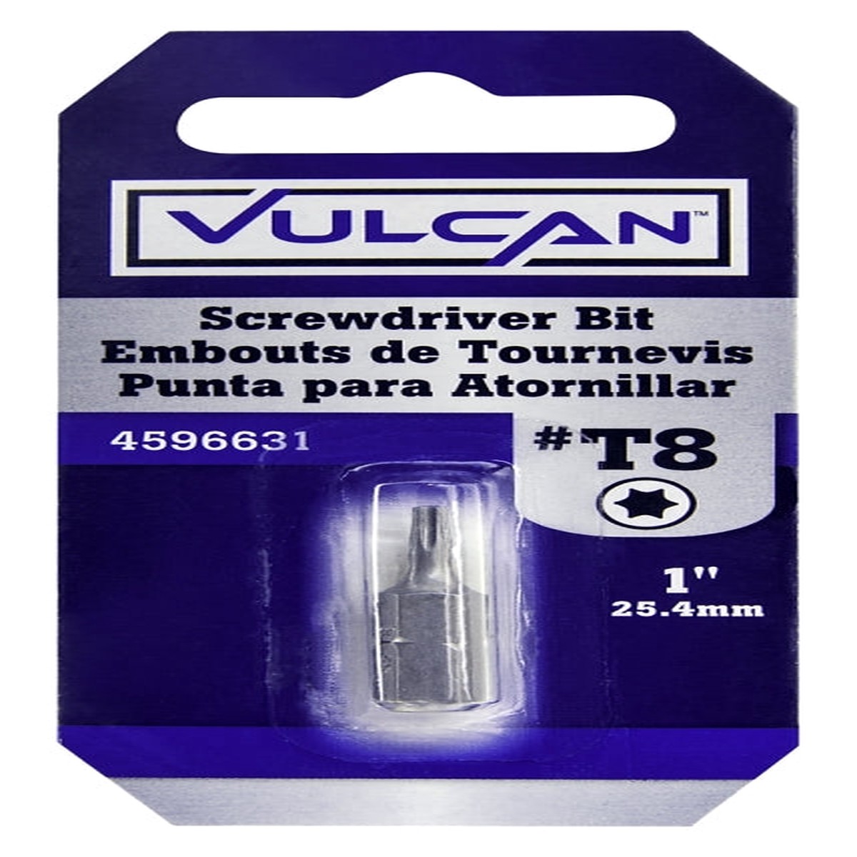 Vulcan 307081OR Screwdriver Bit Hex Shank S2 Chrome Molybdenum Steel