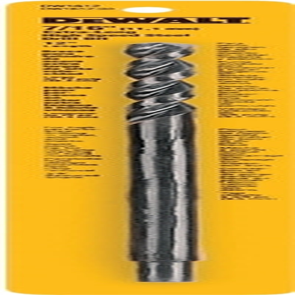 DEWALT DW1612 Drill Bit 716 in Dia 12 in OAL Spiral Flute 716 in Dia Shank Round Shank