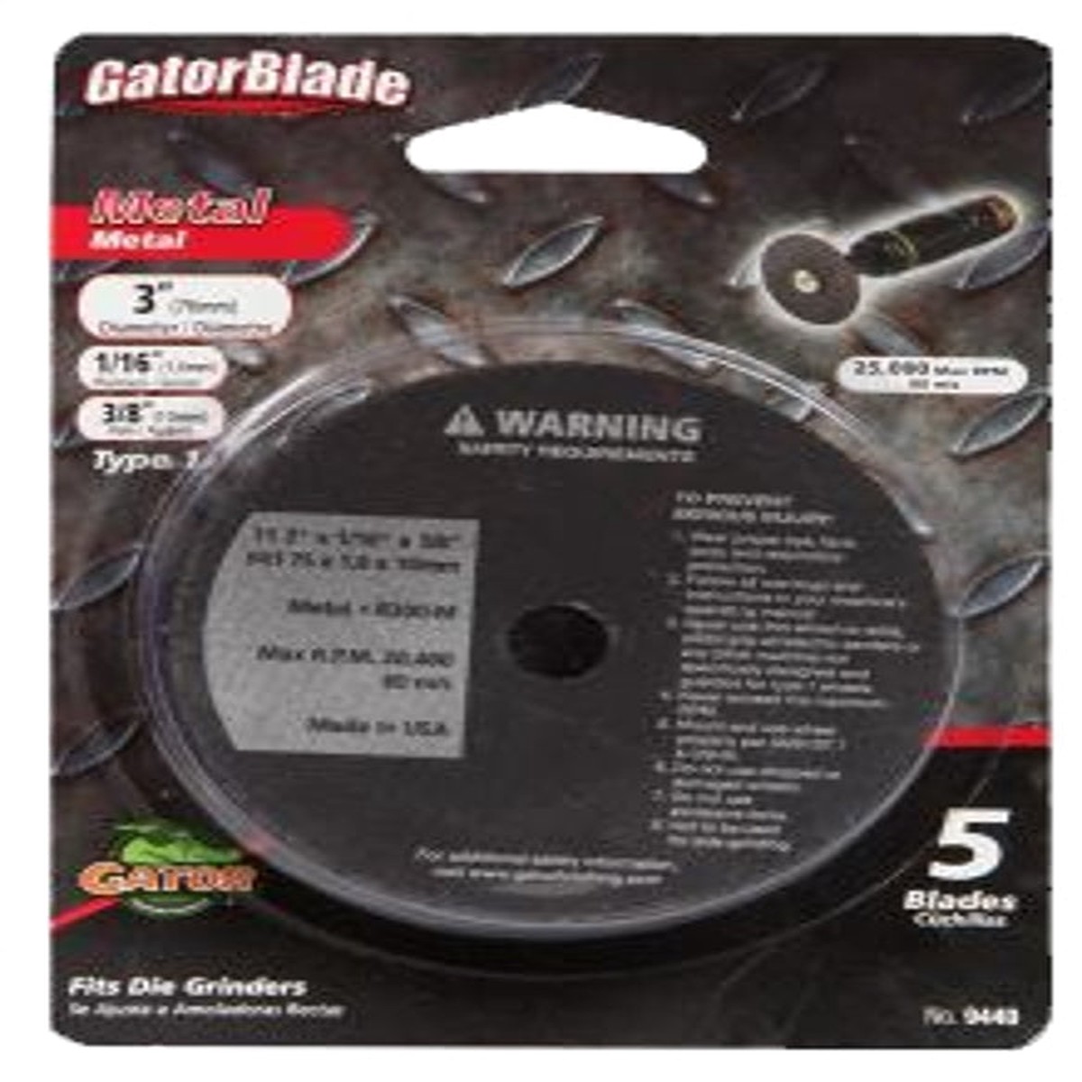 BLADE CUT-OFF 3IN 16IN 8IN