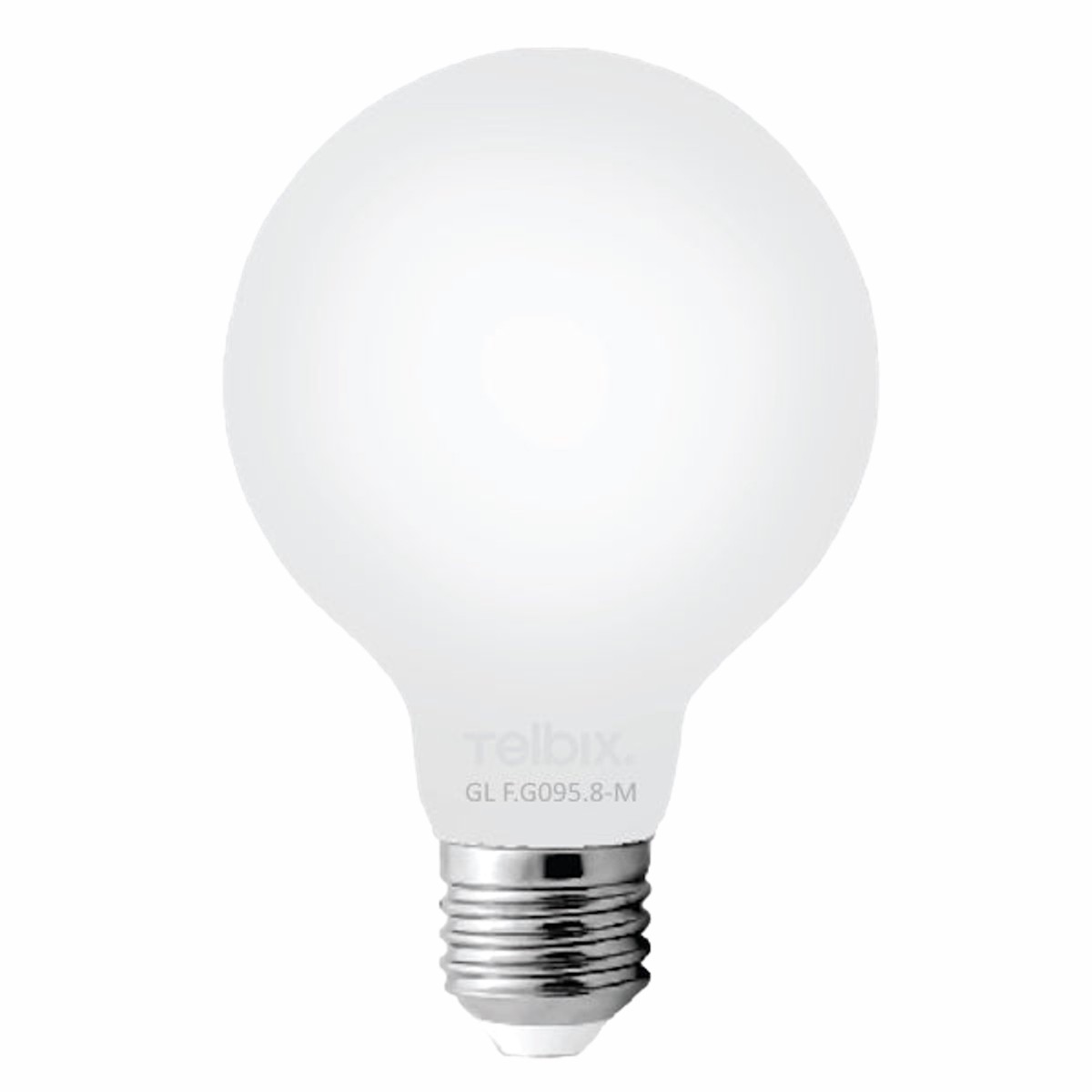 Telbix E27 G95 8W Led Globe Milk Dim 3000K