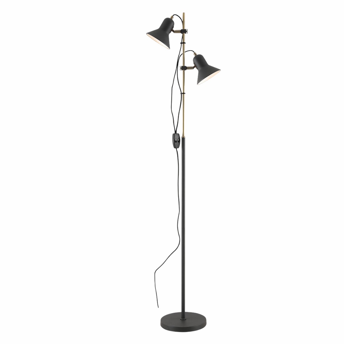 Telbix Corelli 2 Floor Lamp Dark Grey
