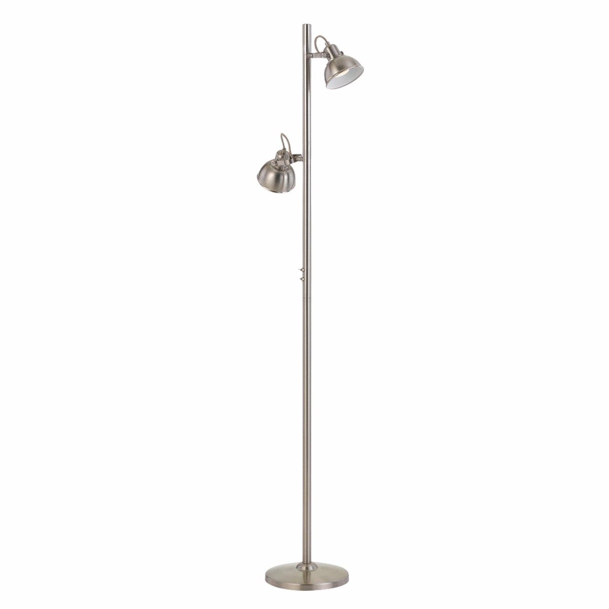 Telbix Carson Floor Lamp Nickel