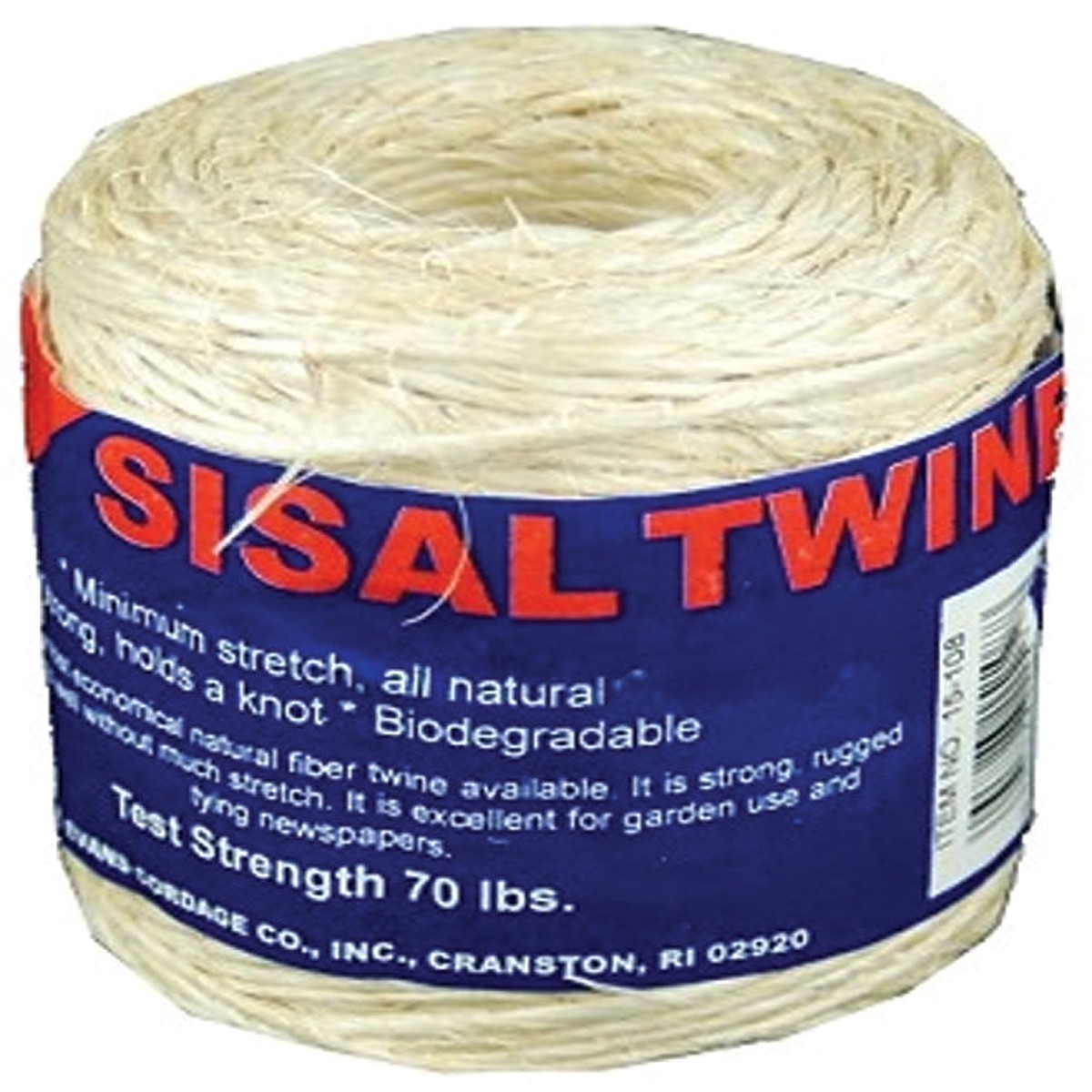 TW Evans Cordage 15-209 2-Ply Twine 300 ft L Sisal Natural