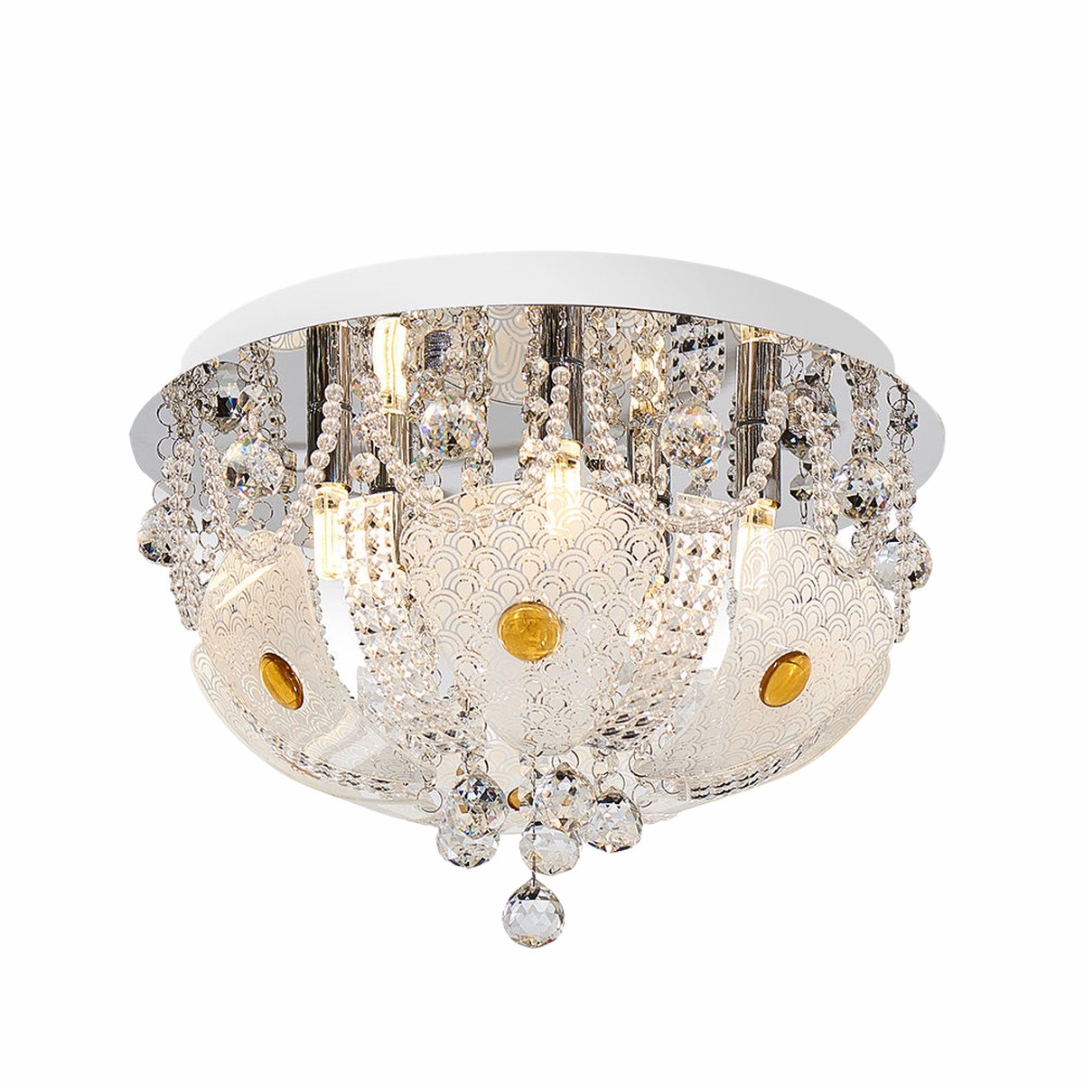 Telbix Elanza 40 CTC White Nickel Crystal