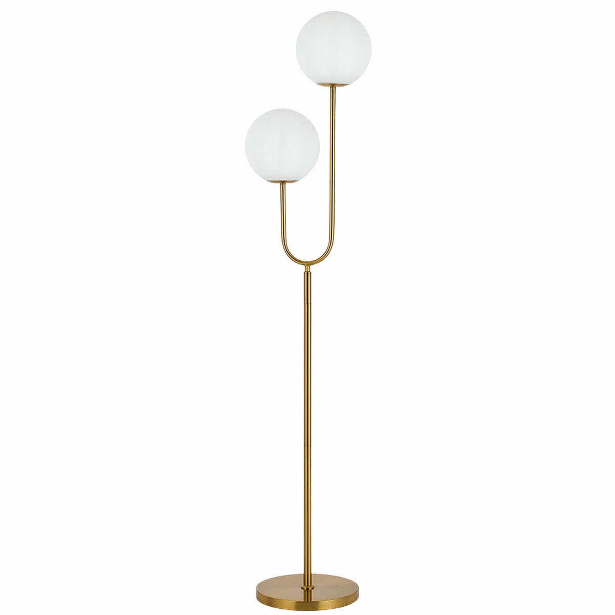 Telbix Eterna Floor Lamp Antique Gold Opal Matt