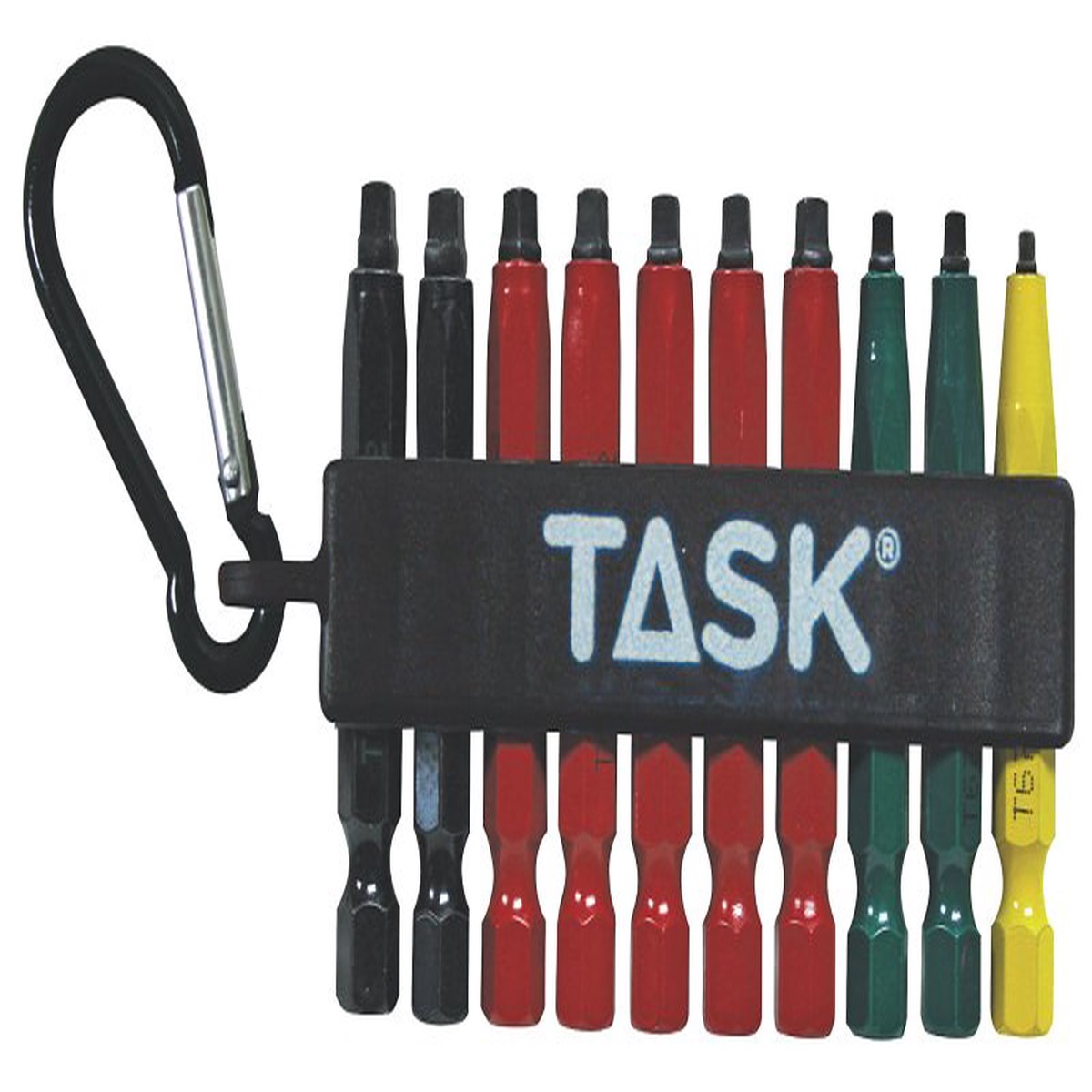 Task T67917 Carabiner Clip Set 10-Piece Steel
