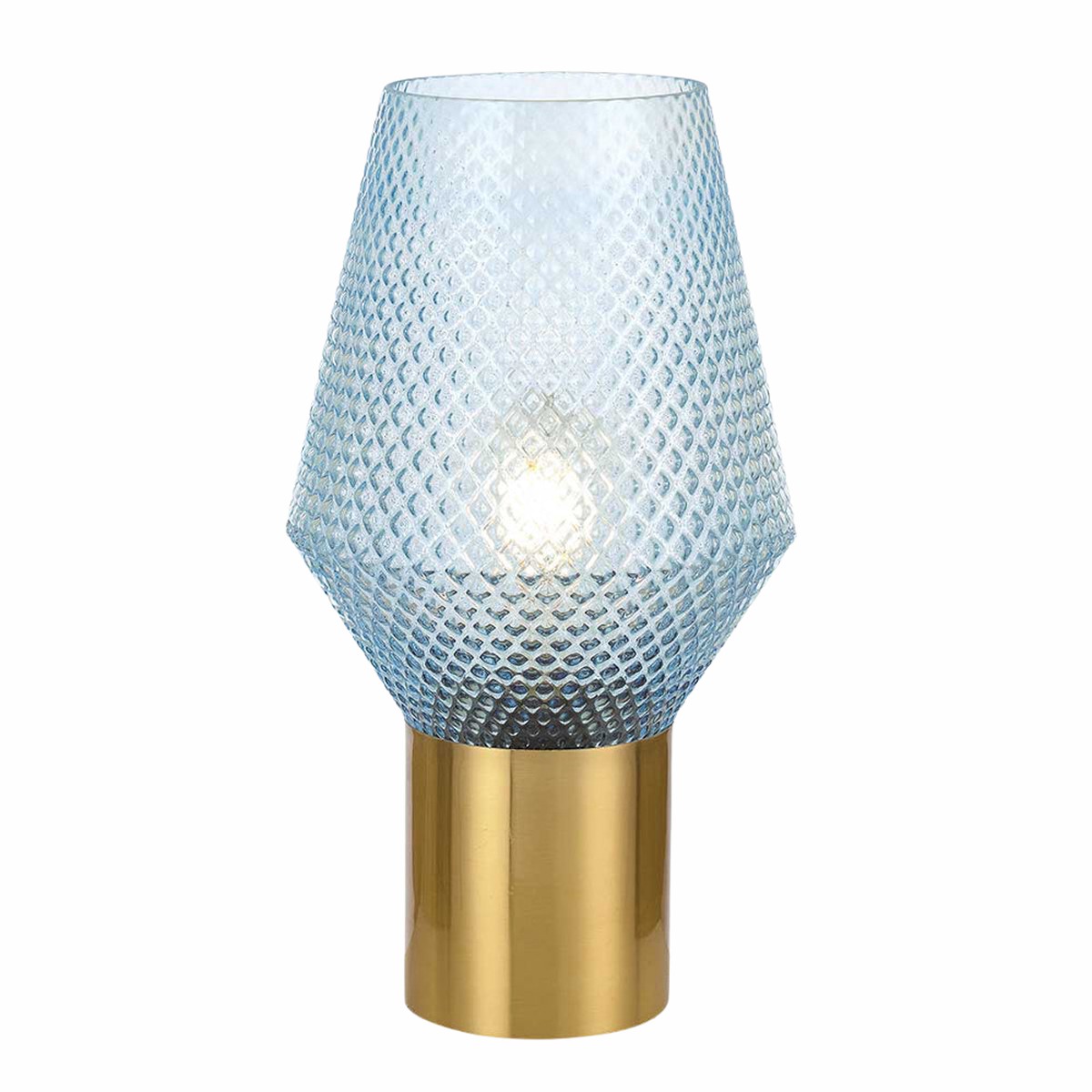 Telbix Rene Table Lamp Blue Antique Gold