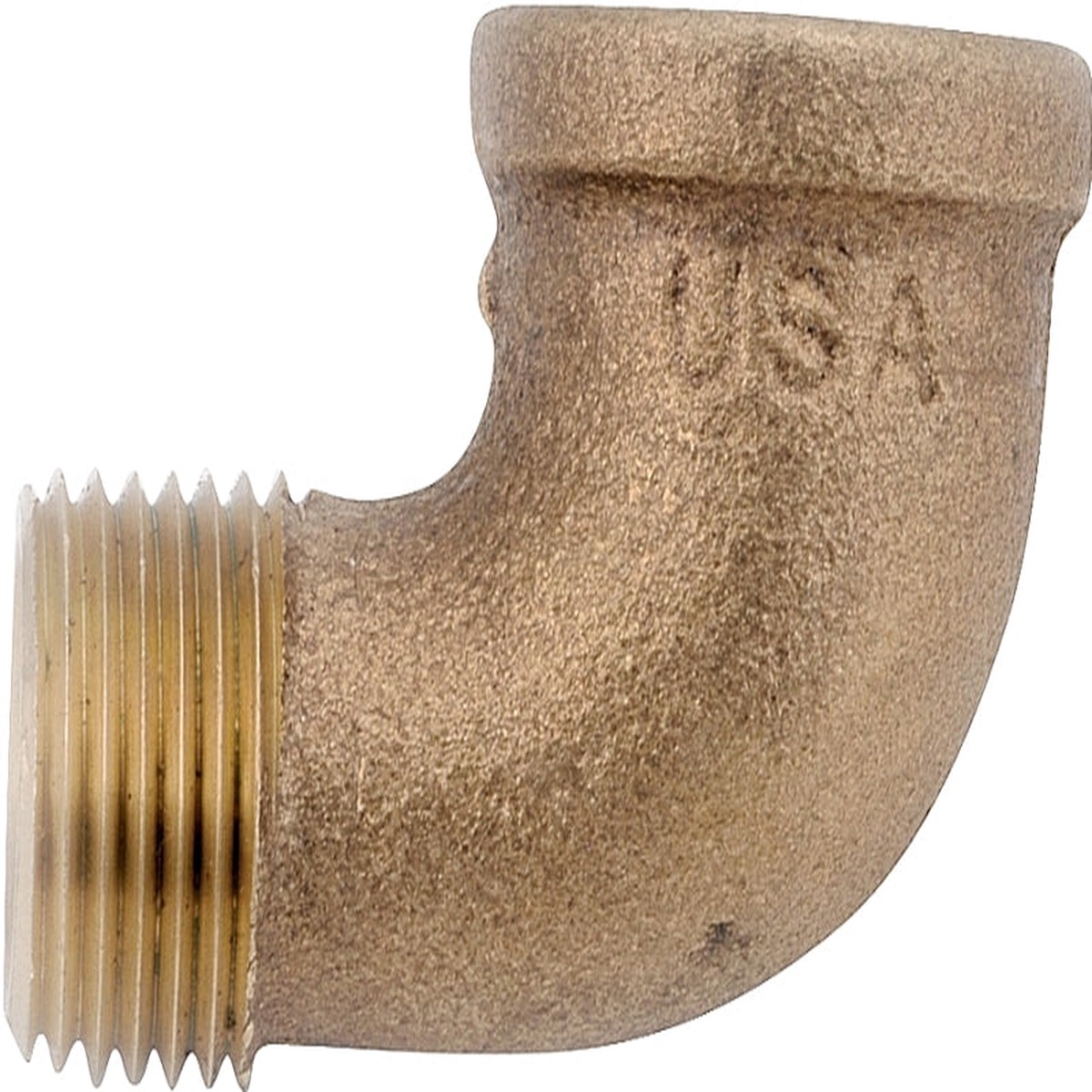 Anderson Metals 738116-04 Street Pipe Elbow 14 in FIP x MIP 90 deg Angle Brass Rough 200 psi Pressure