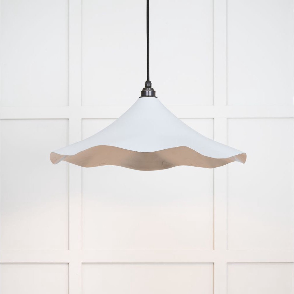 Smooth Nickel Flora Pendant Light - Various Colours