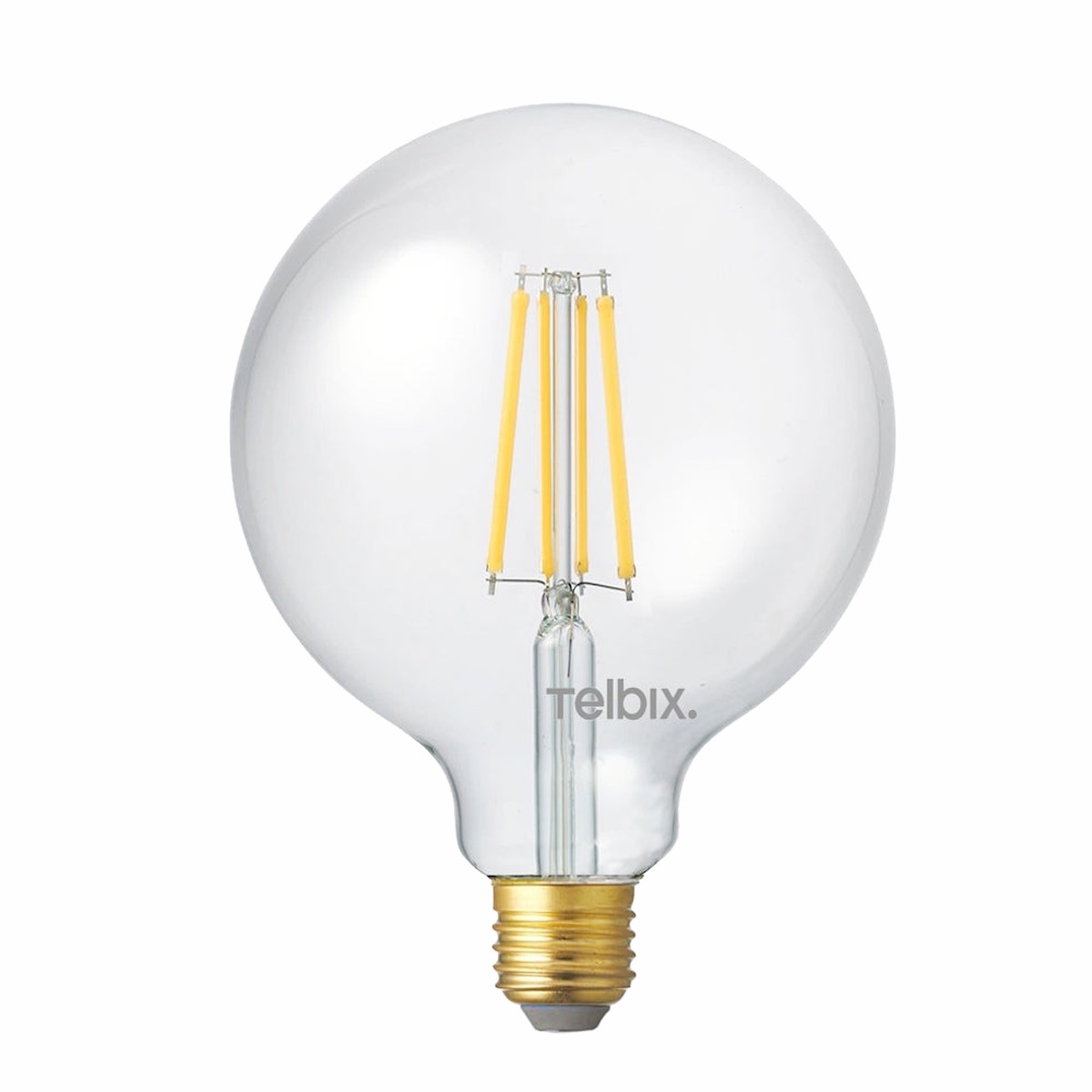 Telbix E27 G125 8W Led Globe Clear Dim 5000K