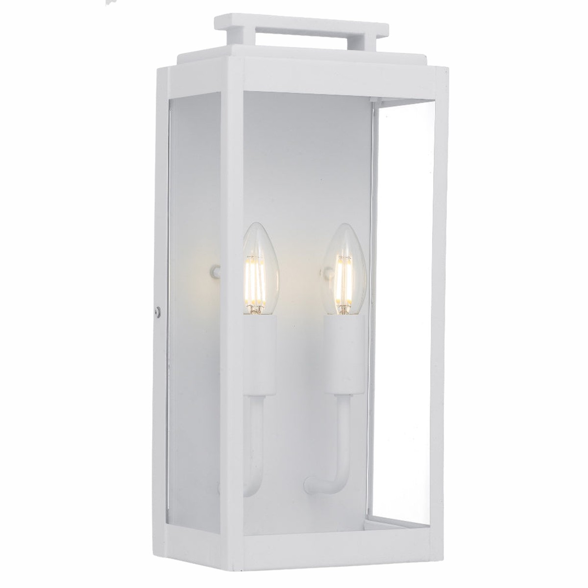 Telbix Truman 2 Light Exterior Wall Light White