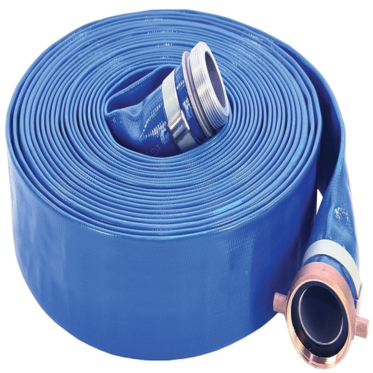 Abbott Rubber COLORmaxx Series 1147-3000-50 Pump Discharge Hose Assembly 3 in ID 50 ft L Male x Female PVC