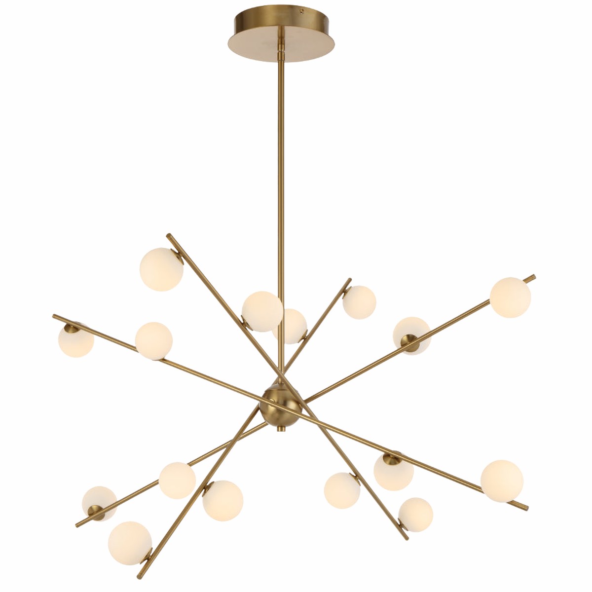 Telbix Captiva 16 Light Pendant Antique Gold