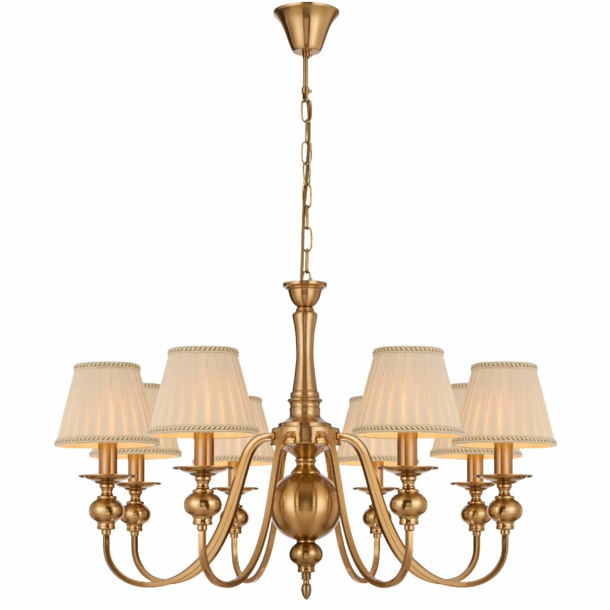 Telbix Siedel 8 Light Pendant With Shade Copper