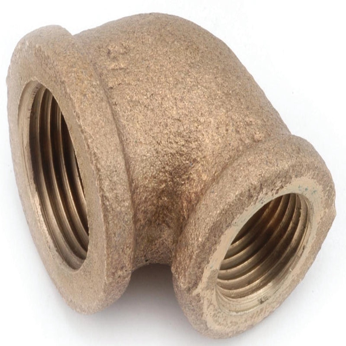 Anderson Metals 738105-0806 Reducing Pipe Elbow 12 x 38 in FIP 90 deg Angle Brass 200 psi Pressure